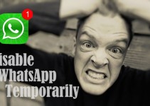 temporarily disable whatsapp