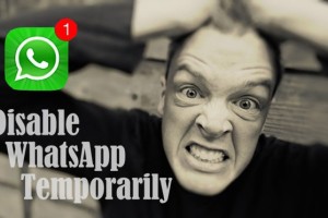 temporarily disable whatsapp