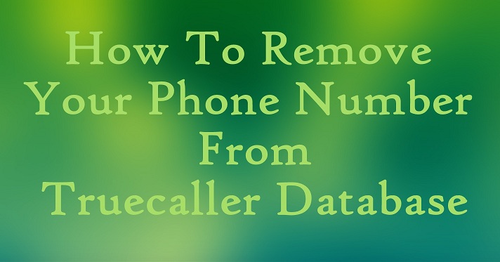 remove my number from truecaller